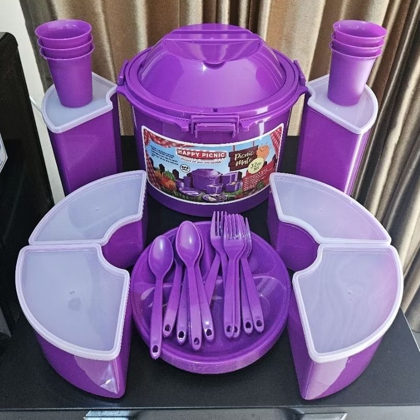 READY SIAP KIRIM Set 32 Piknik set peralatan makan ember set perlengkapan piknik picnic set rantang 