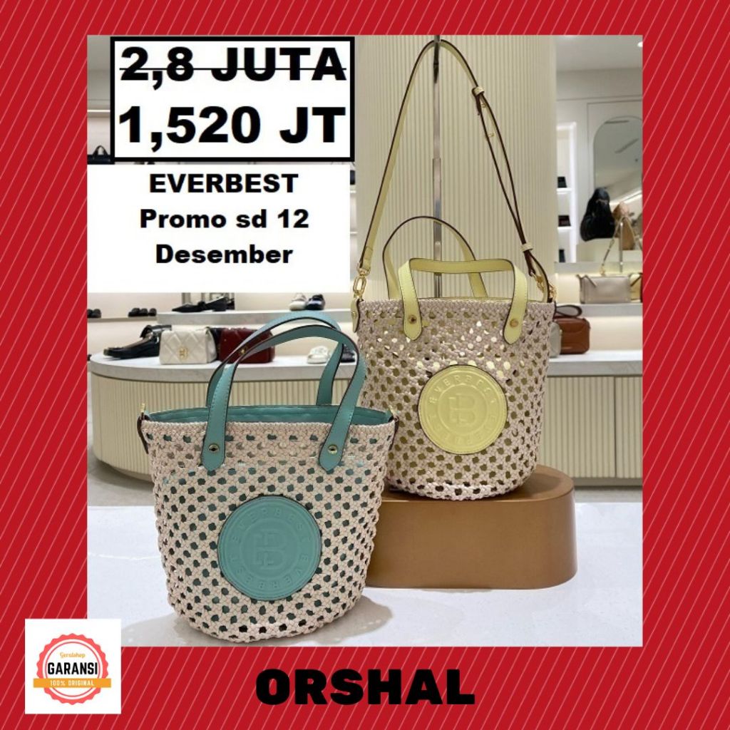 TAS satchel bag Wanita EVERBEST ori 100% seri ORSHAL SALE