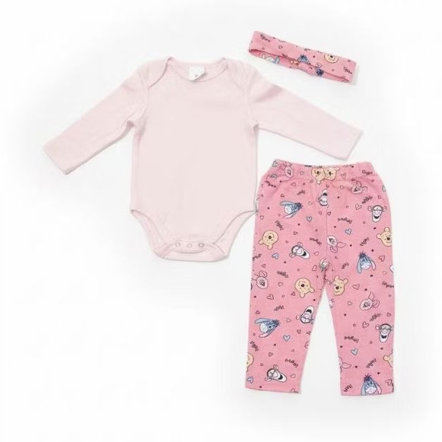 Setelan winnie the pooh+bandana