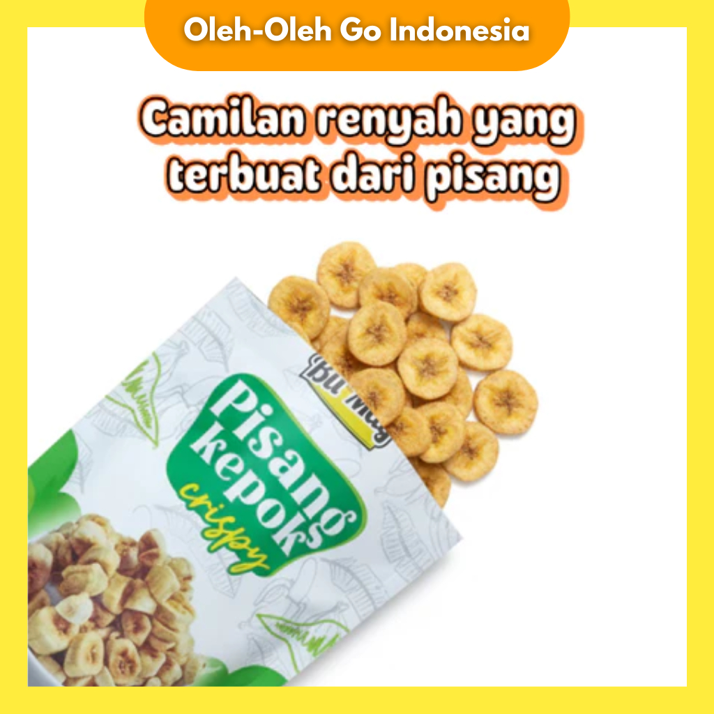 Keripik Pisang Kepok Bu May Enak dan Praktis Camilan Pisang Oleh oleh Khas Surabaya Praktis