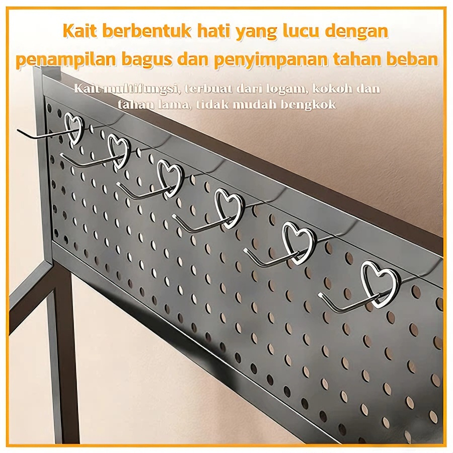 NEW - XUXU RAK CHIKI SNACK WARUNG 3/4/5 SUSUN BESI BAJA KARBON RAK DISPLAY MAKANAN RINGAN DENGAN