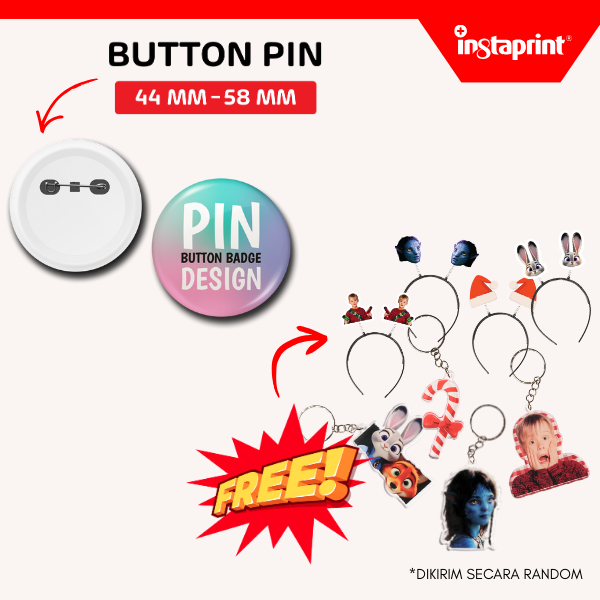 Pin Bulat Custom / Souvenir Pin Custom Lucu