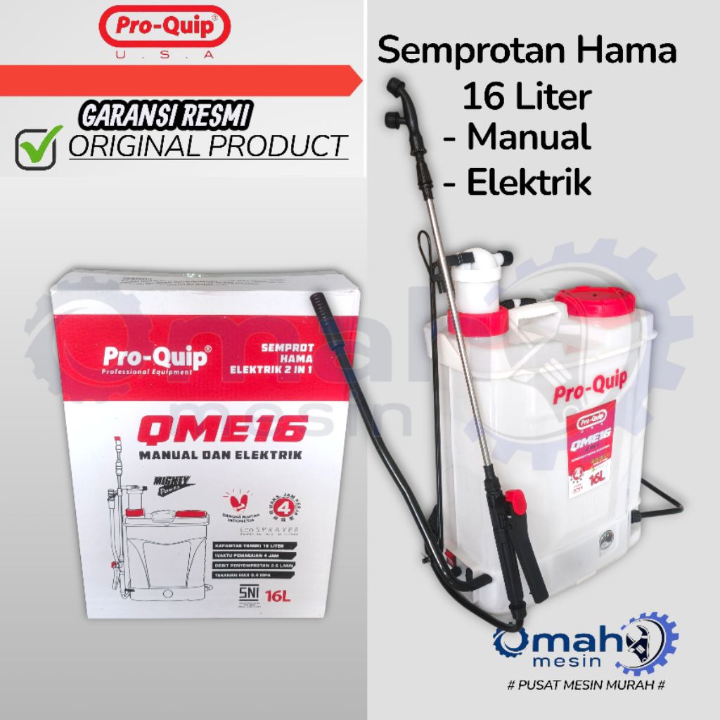 Mesin Semprot Pertanian Elektrik 16 Liter 2 in 1 / Alat Semprotan Hama Elektrik 16 Liter 2 in 1 Merk