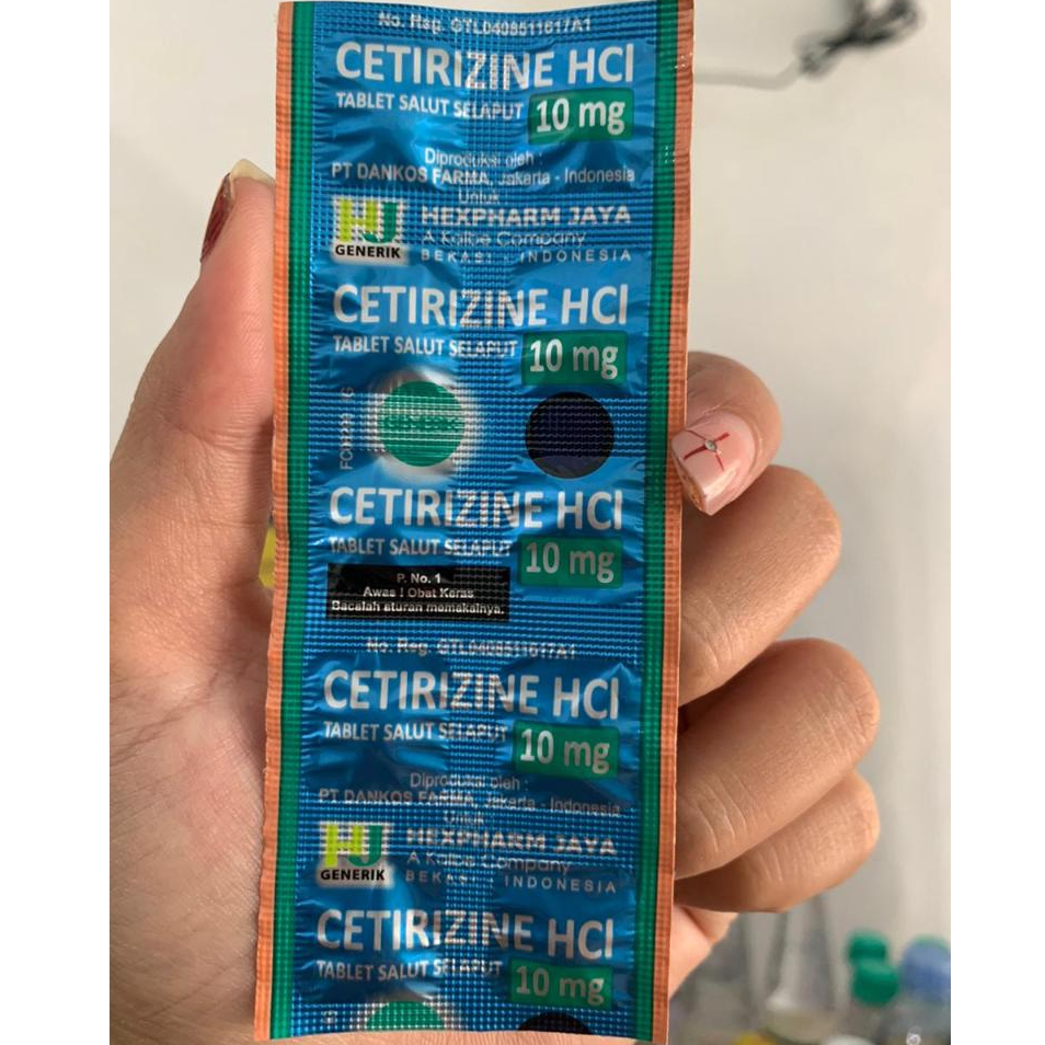 Cetirizine 10 mg 10 Tablet