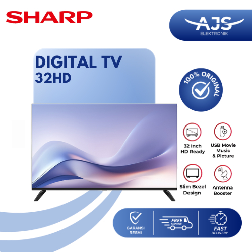 Led TV Sharp 32 inch 32HD1500I Digital DVBT2 GARANSI RESMI TERMURAH