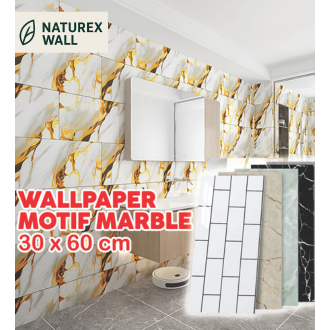 Wallpaper Dinding Motif Granit 30x60 cm – Wallpaper Tile Batu Granit Elegan