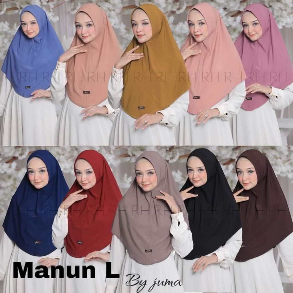 Hijab Juma L Standar Kerudung ORI juma Polos Standar Jersy premium