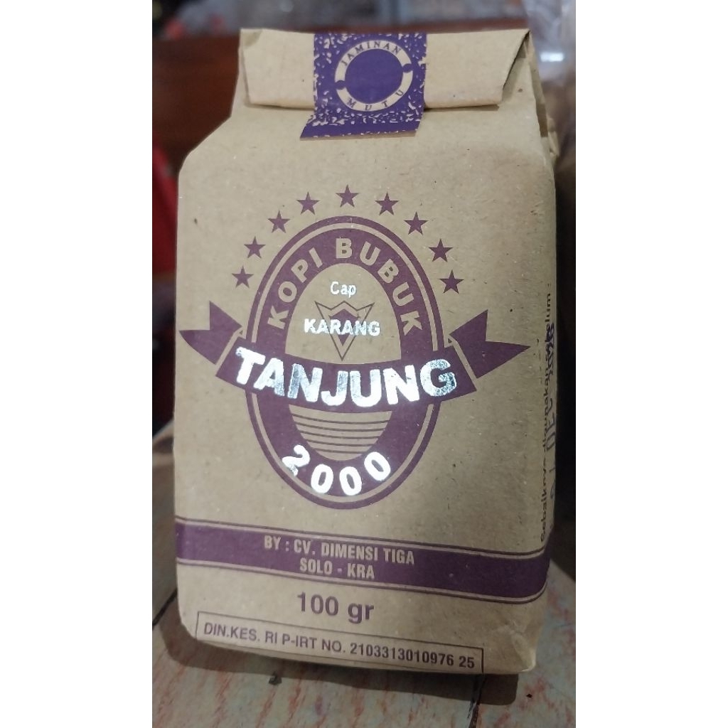 Kopi bubuk TANJUNG cap karang 100 gram / KOPI TANJUNG | KOPI HITAM