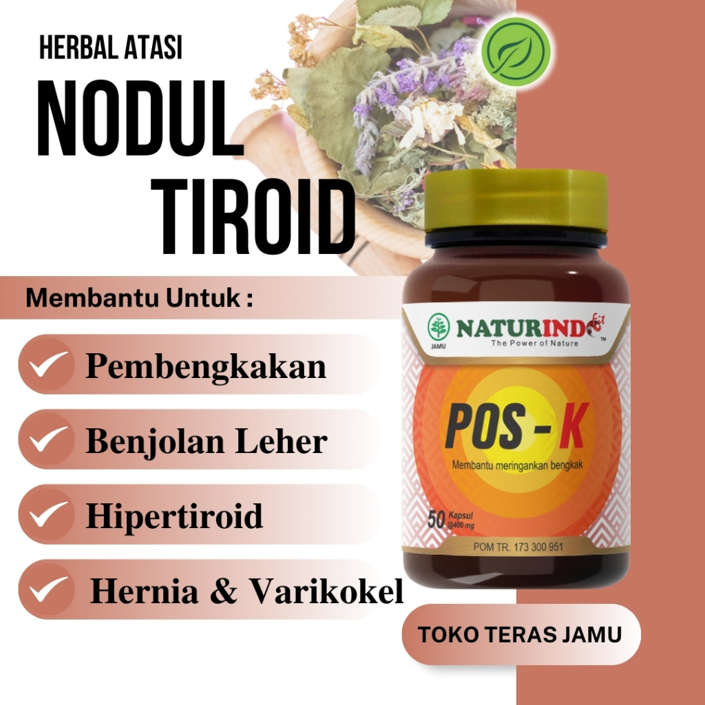 Herbal Nodul Tiroid Hipertiroid Bengkak Benjolan Pembengkakan Otot Saraf Kelenjar