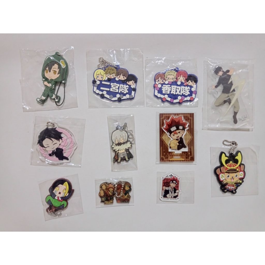 Mix merch Dr. Stone, world trigger, Mashle, bungo stray dogs, kagerou project, digimon, one piece
