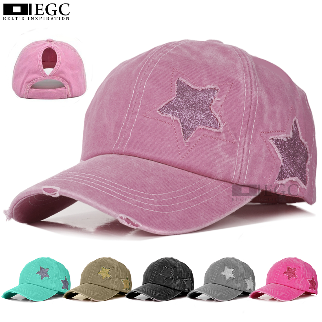 TOPI BASEBALL BORDIR BINTANG 2 / TOPI BASEBALL UNISEX / TOPI BASEBALL CASUAL DEWASA - TPI-232