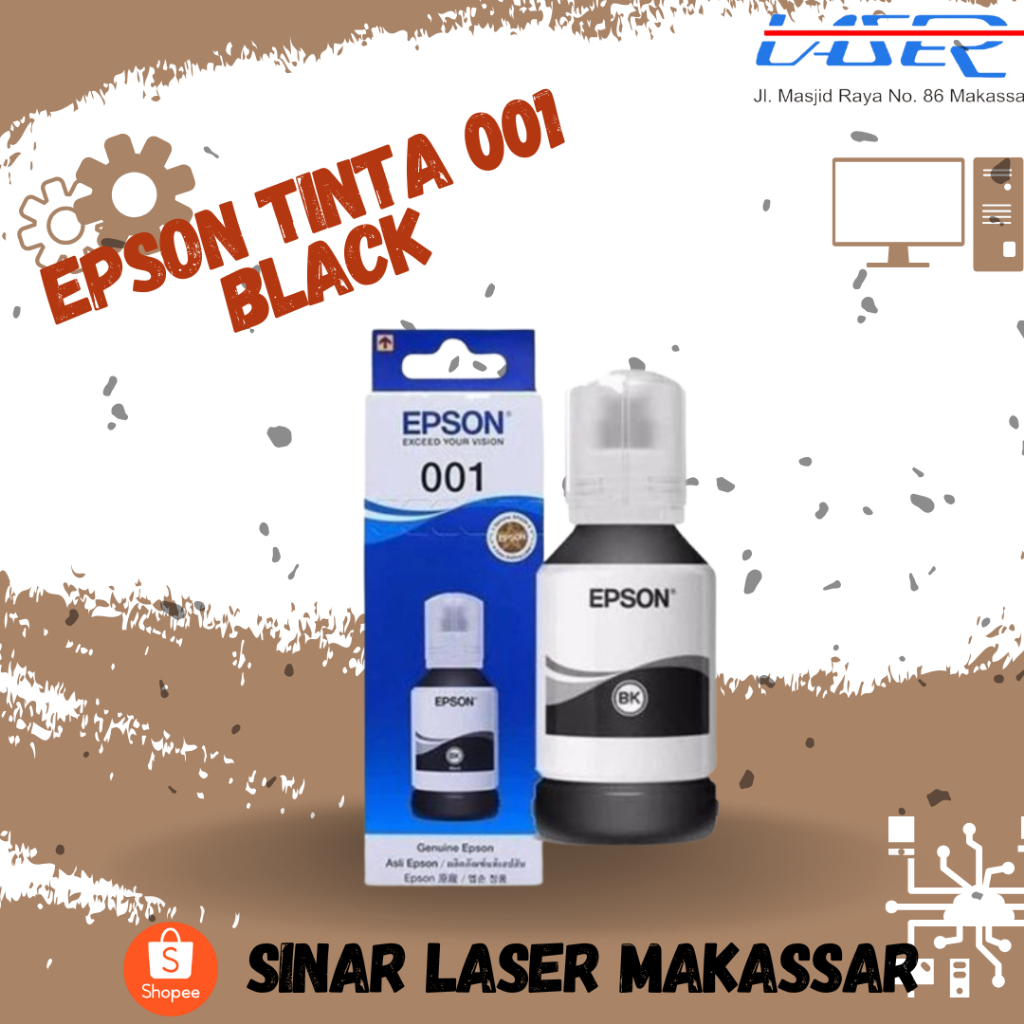 TINTA EPSON 001 BLACK (127ml) / TINTA PRINTER EPSON ORIGINAL