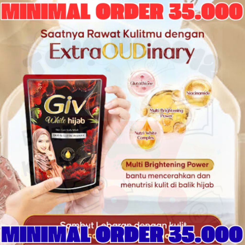 Giv Sabun Mandi Cair Oud Giv Sabun Saffron Refill 400ml