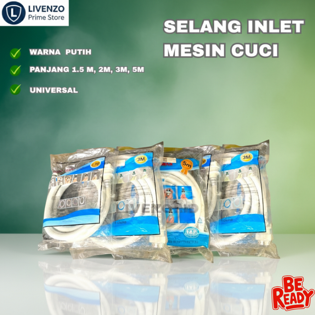SELANG INLET MESIN CUCI 1 TABUNG / UNIVERSAL /SELANG  AIR MASUK MESIN CUCI 1 TABUNG