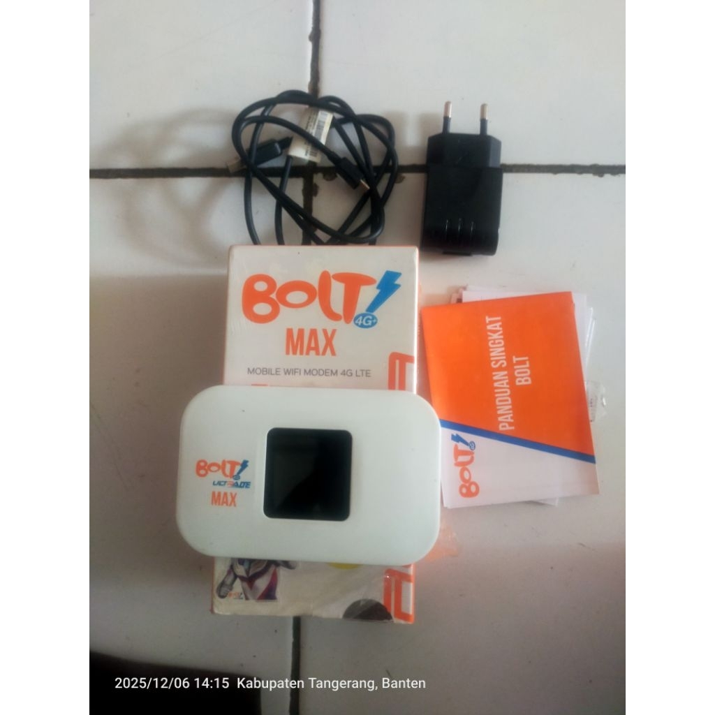 Modem Bolt Aquila Max second istimewa masih mulus seperti baru