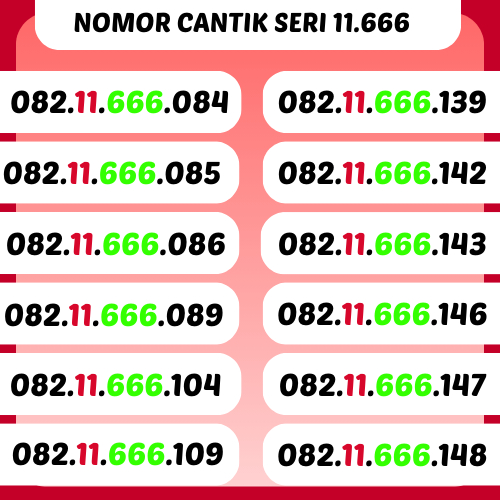 NOMOR CANTIK DARI TELKOMSEL SERI 11.666 1