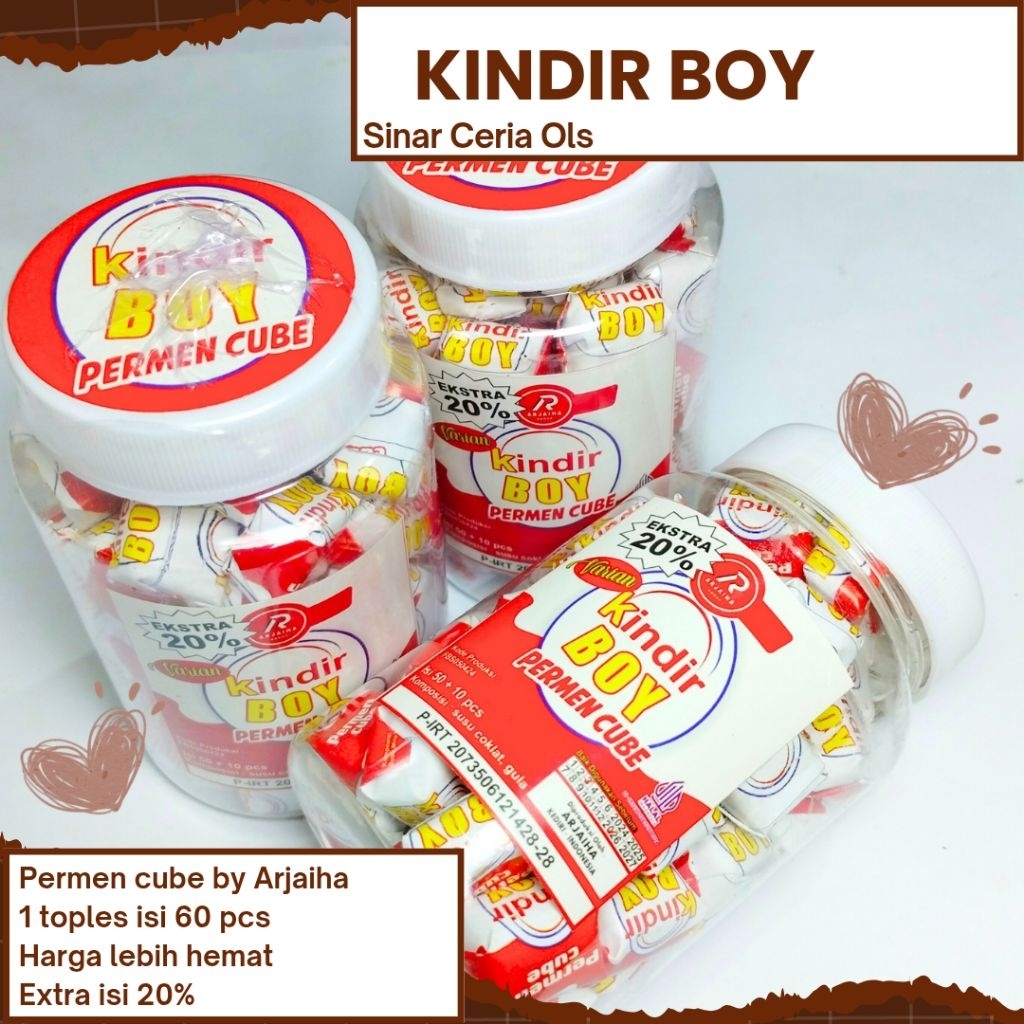 Permen Candy Cube Permen Viral Millo Milo KINDIR BOY Isi 60 Pcs
