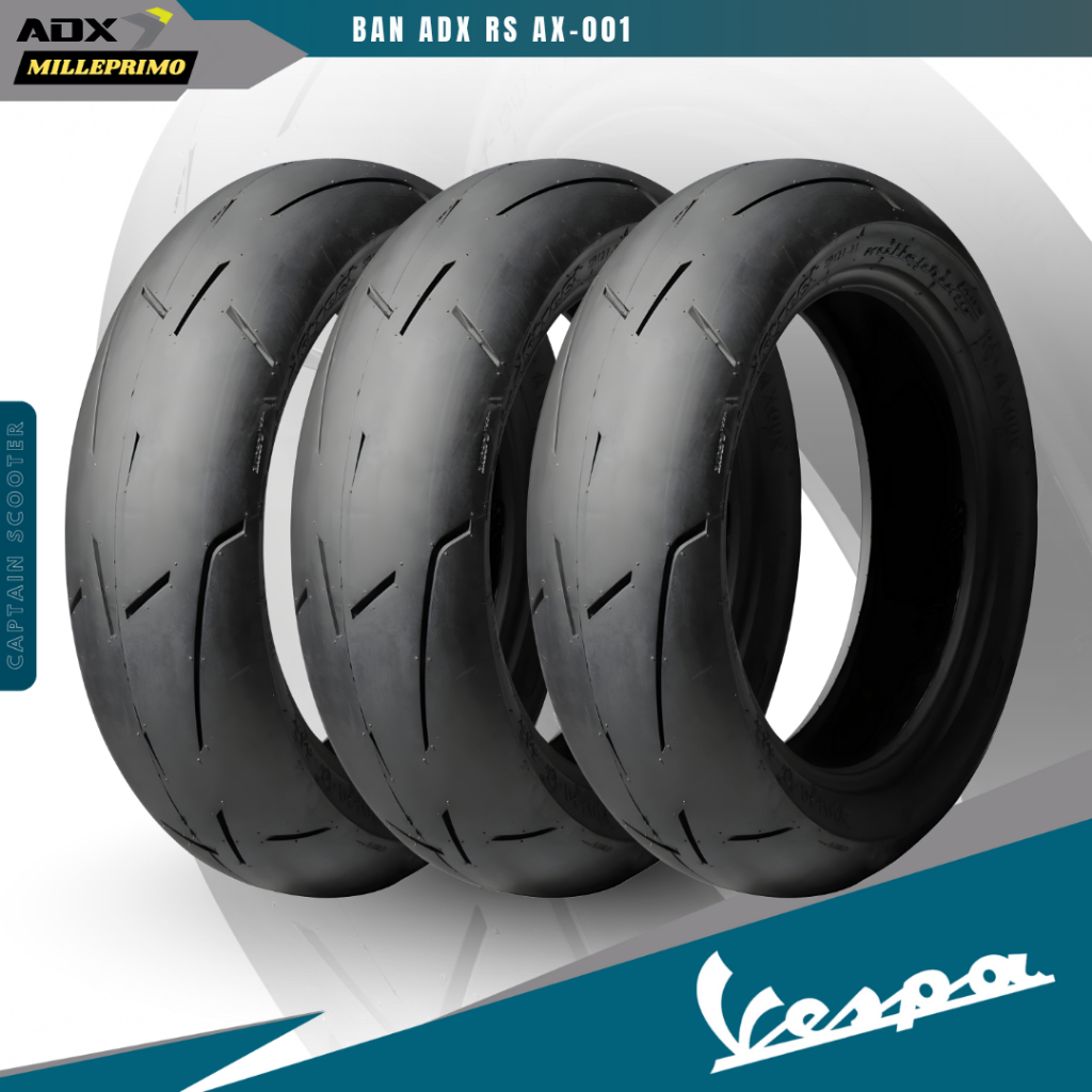 ADX MILLEPRIMO Roda BAN Type-001 Ring12 110/70 120/70 130/70-12 Vespa Sprint Primavera LX S GTS