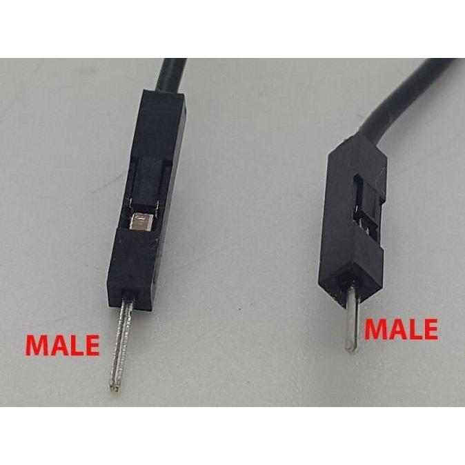 MALE + MALE Socket kabel 1 pin / Kabel jumper