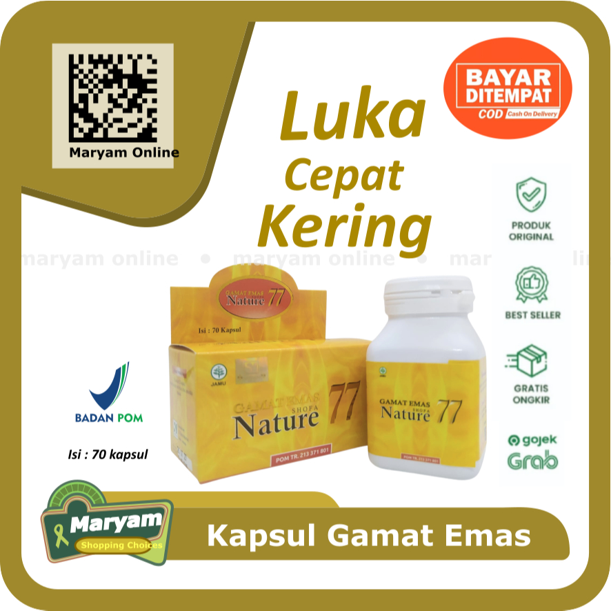 Gamat Emas Nature 77 - Kapsul Gamat Emas Original