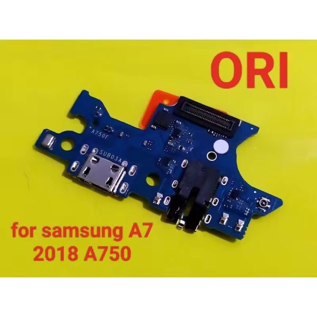 CONNECTOR CHARGER SAMSUNG A7 2018 A750 ORI PAPAN KONEKTOR CAS PCB BOARD SAMSUNG A7 2018 A750 ORIGINA