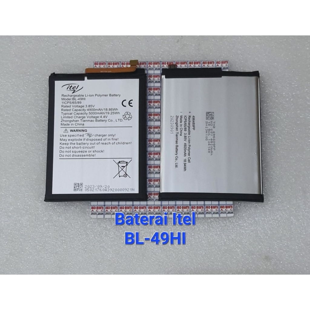 Baterai itel  S23 plus BL-49HI S23+ Original