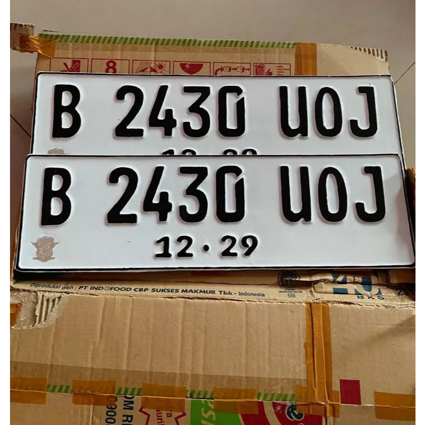 Bikin Plat Nomor Mobil Orisinil Logo Asli / Plat Nomor Mobil Baru Variasi / Plat Nomor Mobil Standar