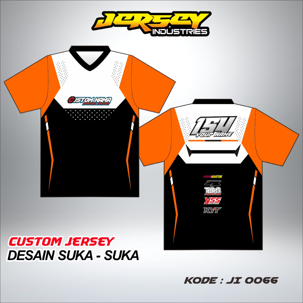 Kaos Jersey Team Balap Desain Simple, Baju Jersey Racing Balap Full Printing, Bisa Ubah Nama Dan Nom