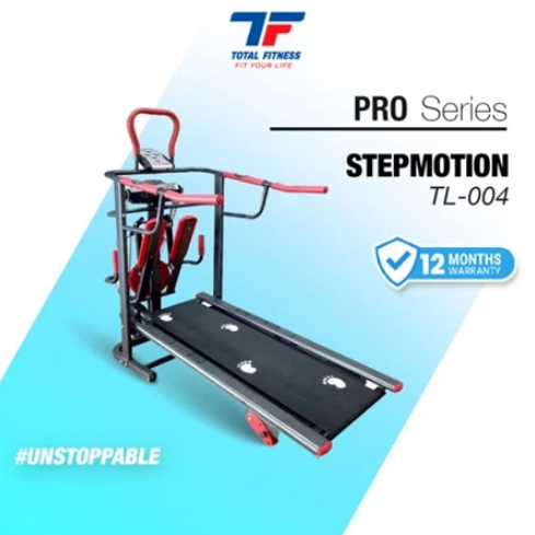 Treadmill Manual Multifungsi Alat Olahraga Lari di Tempat Manual 6 Fungsi TL-004 TOTAL FITNESS