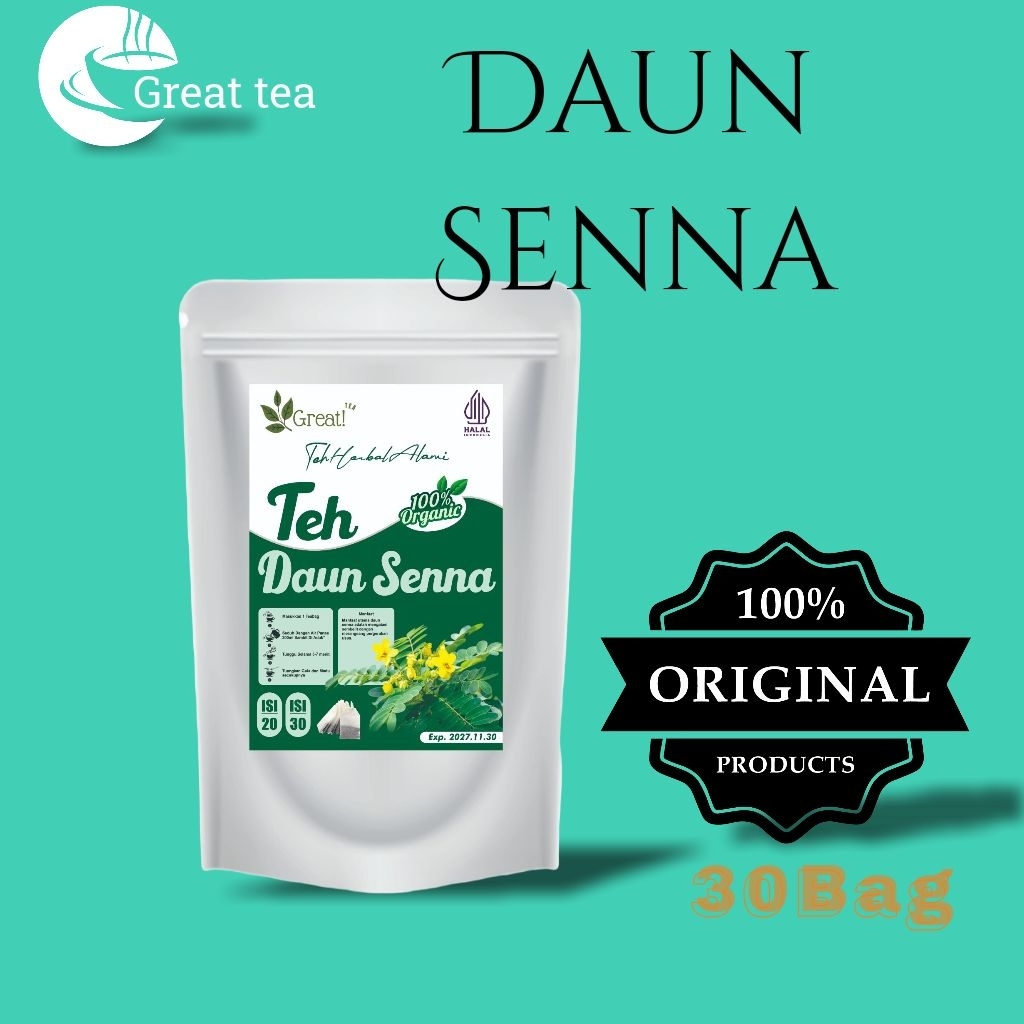 GREAT AND TISANE  Teh Daun Senna LEAF TEA
