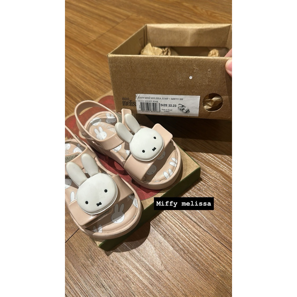 Preloved Mini Melissa X Miffy Sandals