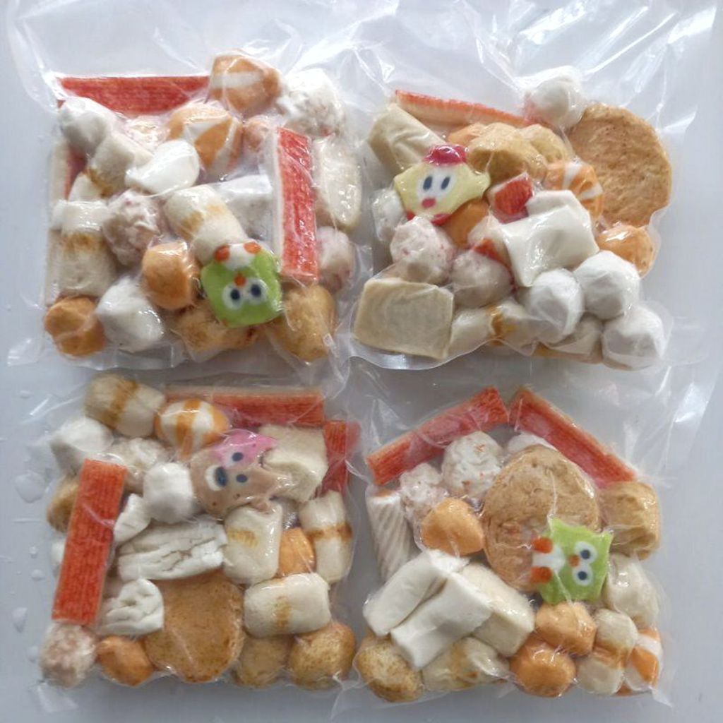 STEAMBOAT SUKI BASO MIX SEAFOOD BAKSO SUKI 1KG 500G DENGAN BUMBU MIXSEAFOOD ( JENDELA SEBELUMNYA TER