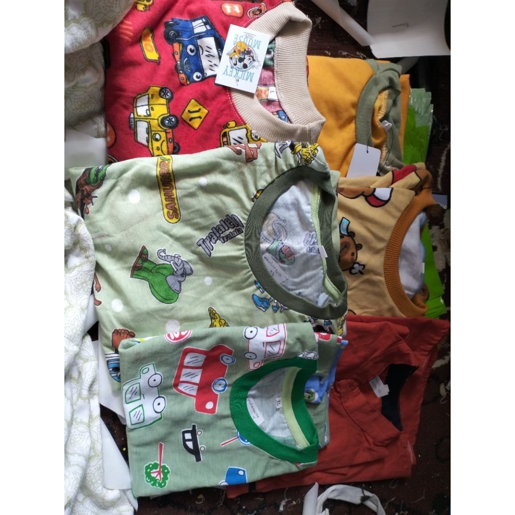 Setelan Baju anak Bahan Katun