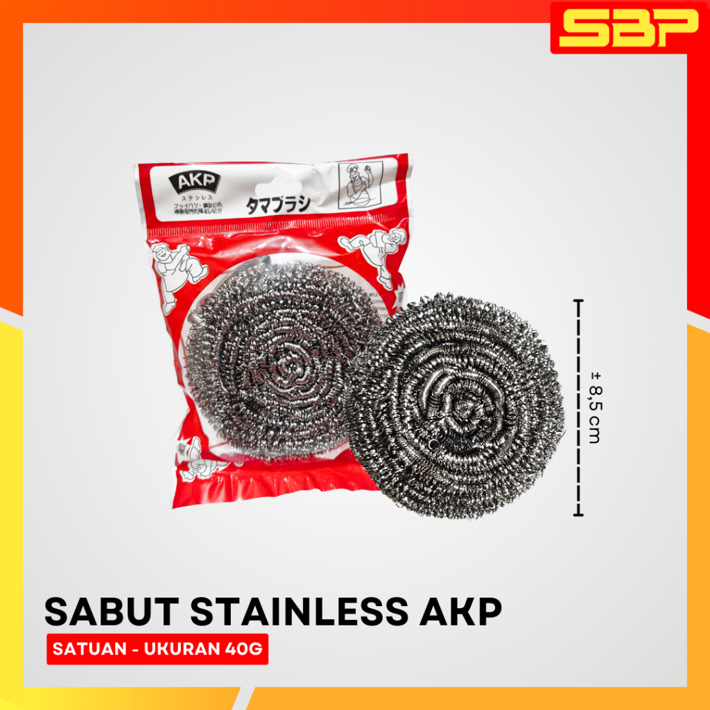 Sabut Cuci Stainless AKP 40gr - Kuat & Tahan Lama