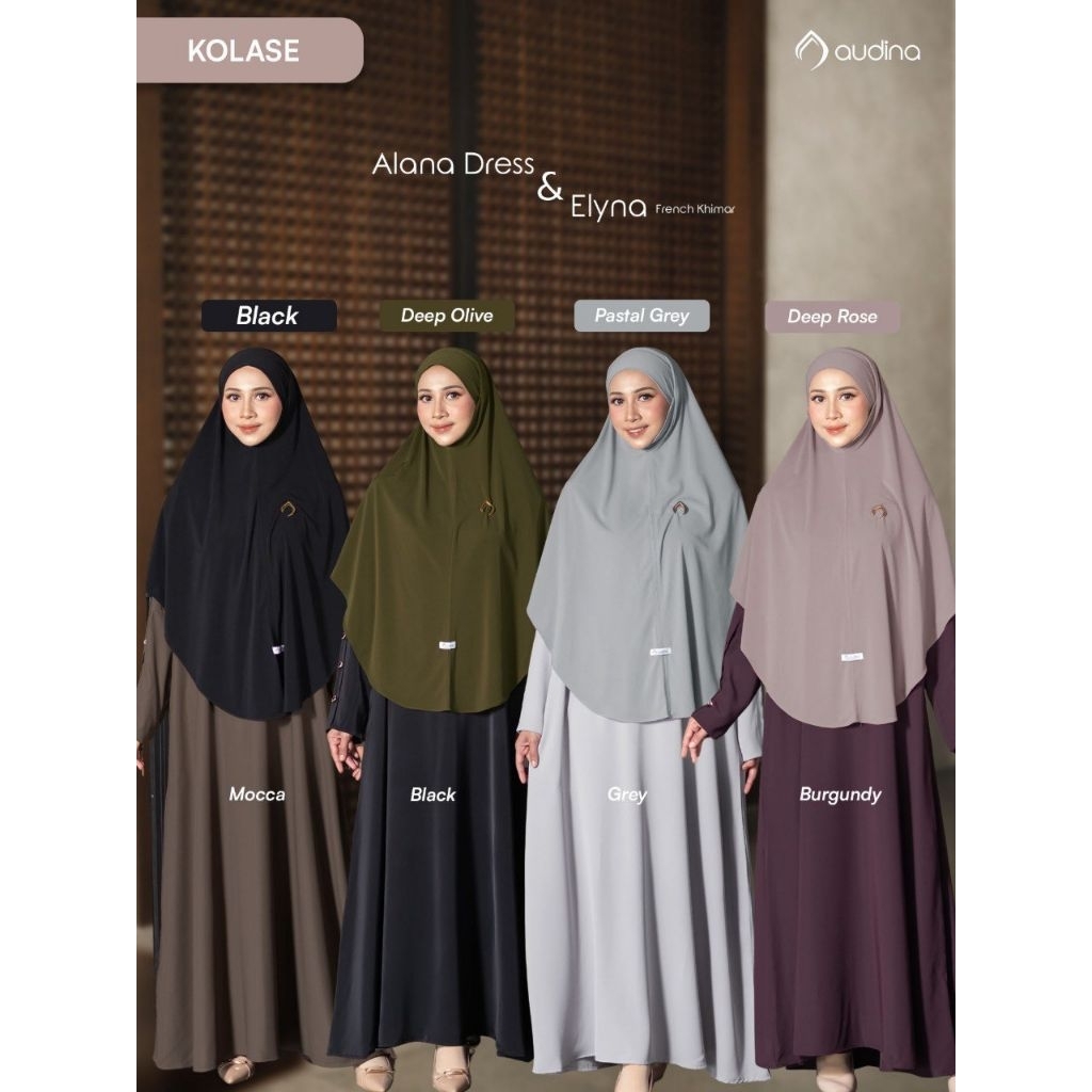 [PO-READY JANUARI] Gamis Perempuan Dewasa Alana Dress by Audina