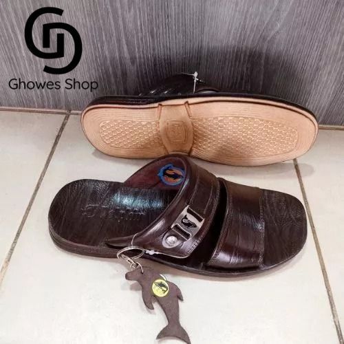 Dolphin Sandal Pria Kulit Asli original 100%