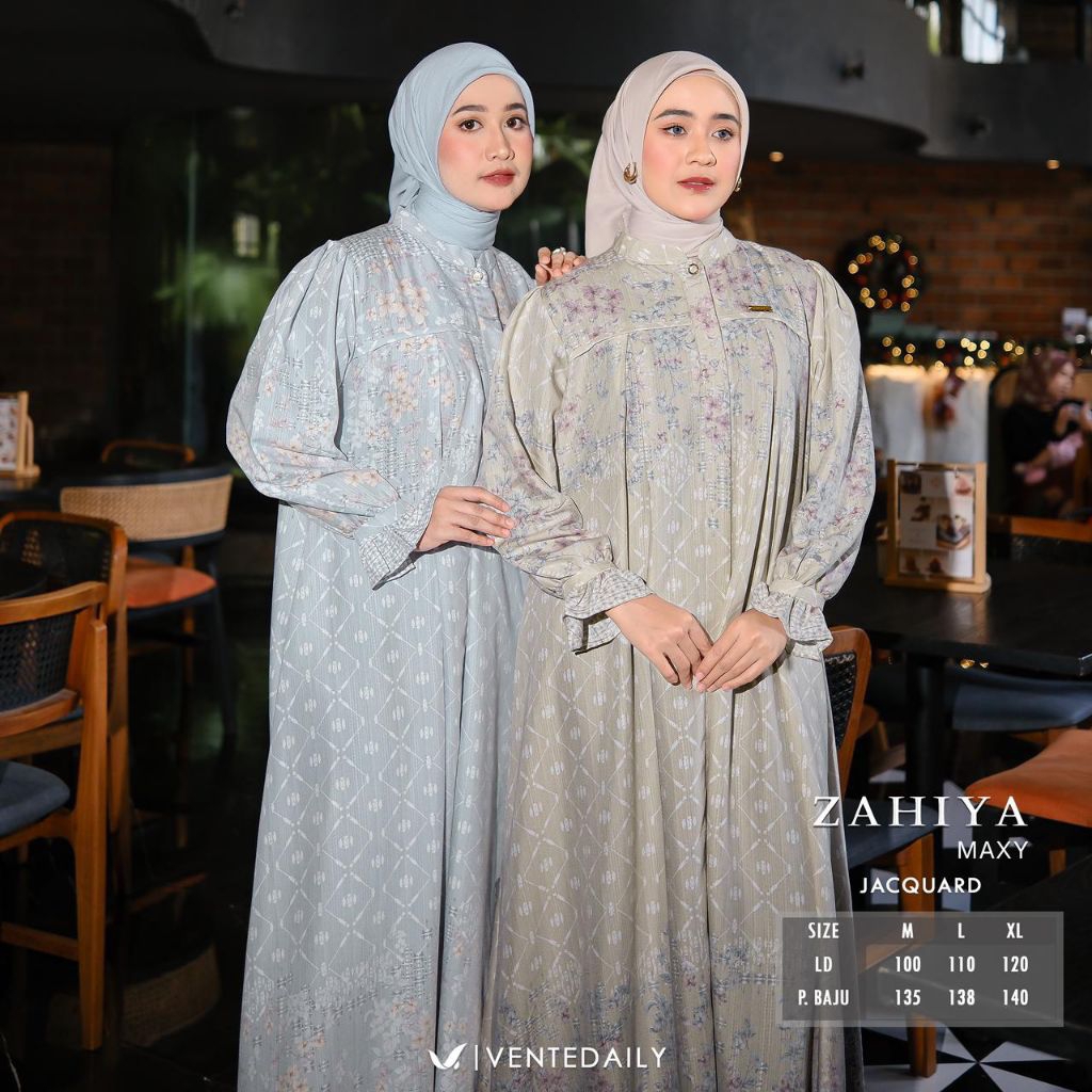 (,NEW) GAMIS DRESS ZAHIYA BY VENTE // WANITA FASHION MUSLIM // KALANI DRESS BY NADHIFA