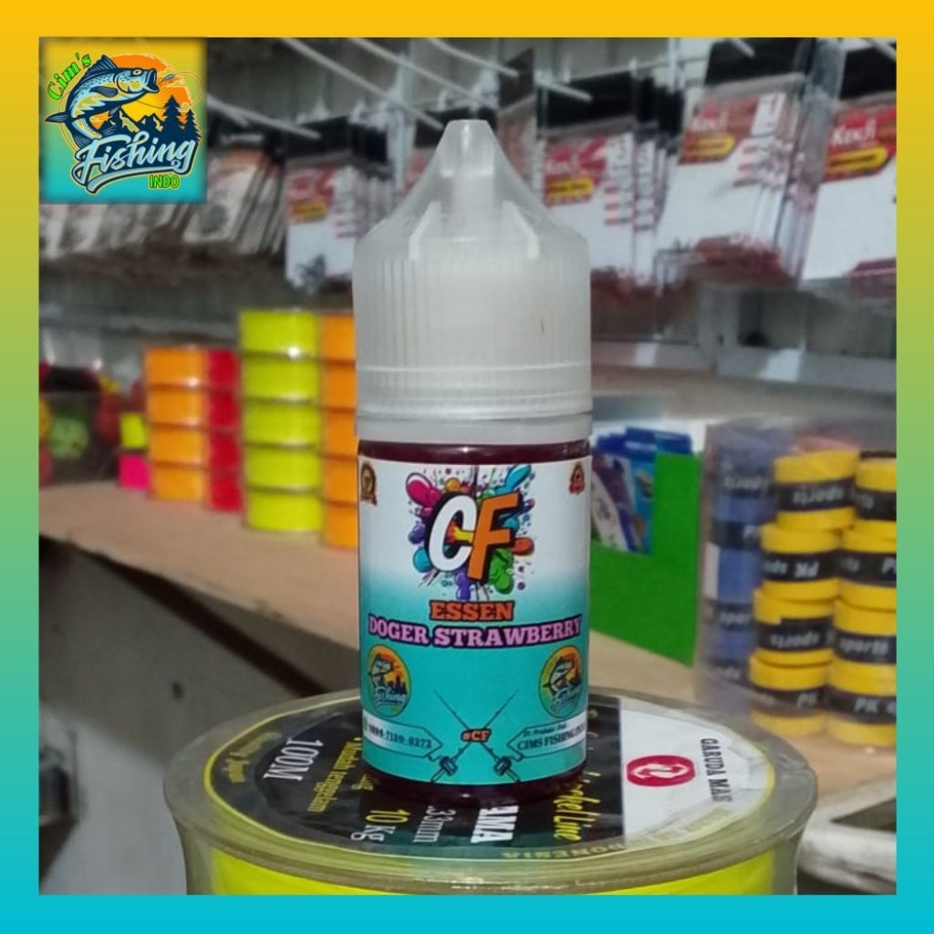 ESSEN CF DOGER STRAWBERRY 30ml, ESSEN IKAN MAS GOGER STRAWBERRY