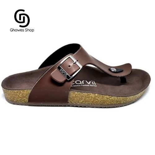 (PROMO) Sandal Carvil Jepit Slop Ori Casual Pria Sandal Jepit Pria / Sandal Asli Kulit /Sandal Kulit