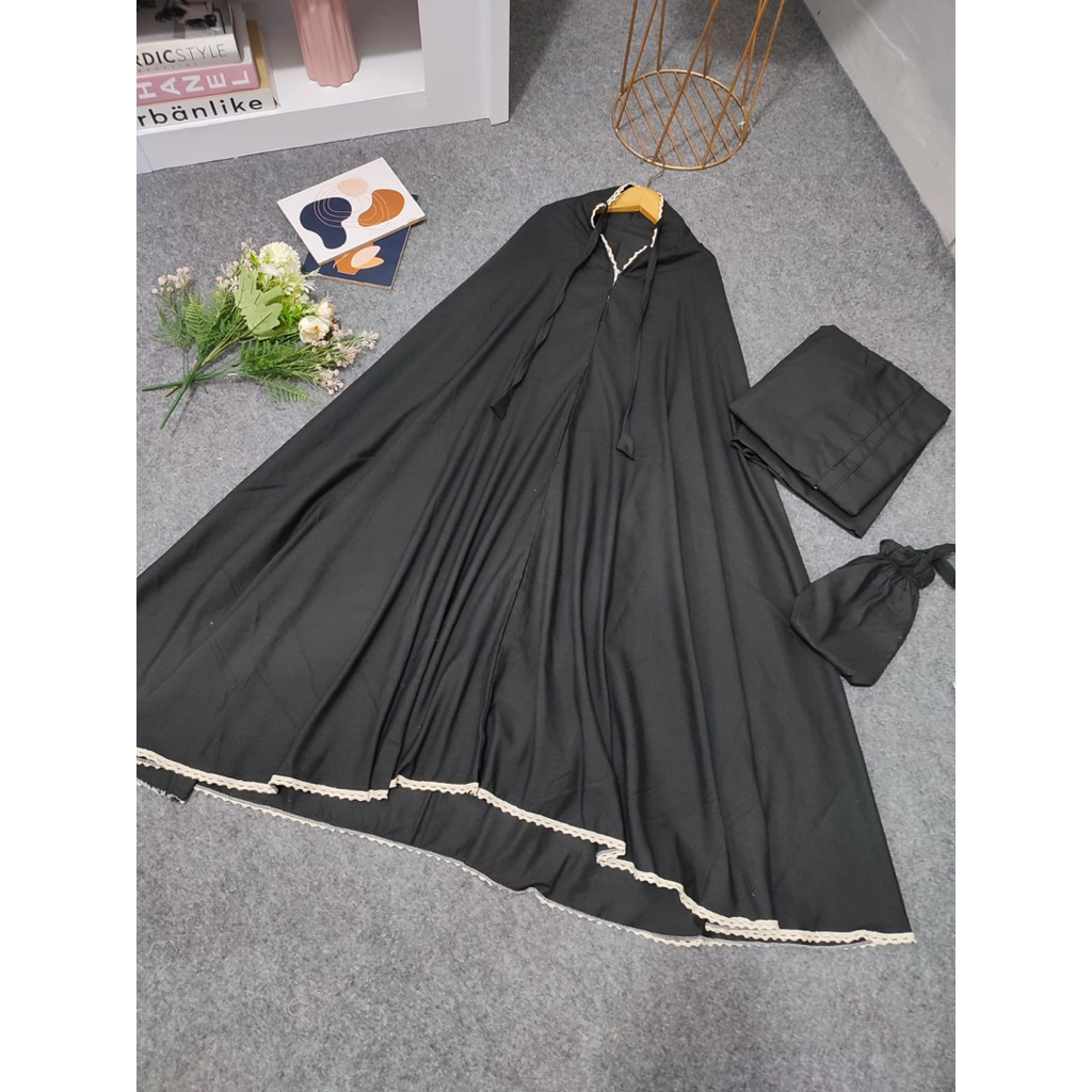 Mukena Dewasa Polos Katun Hawa