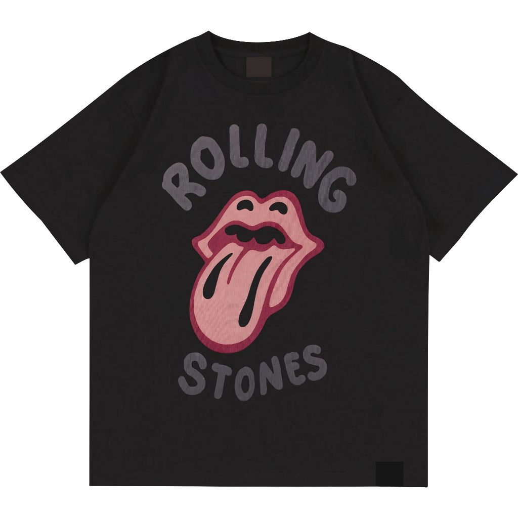 Kaos Band Rolling Stones - Logo / Tshirt Musik Rock Metal