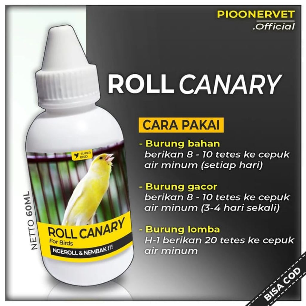 Gacor Vitamin Burung Kenari, Burung Canary Roll, Vitamin Plus Doping Burung Kenari Menambah Stamina