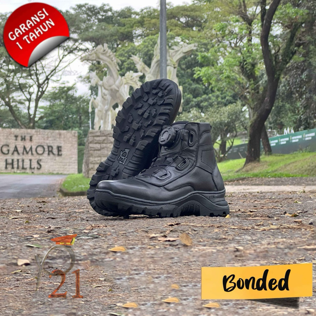 Sepatu P21- Sepatu Pdl Lantas Bonded/ Sepatu Polisi/ Sepatu Pria