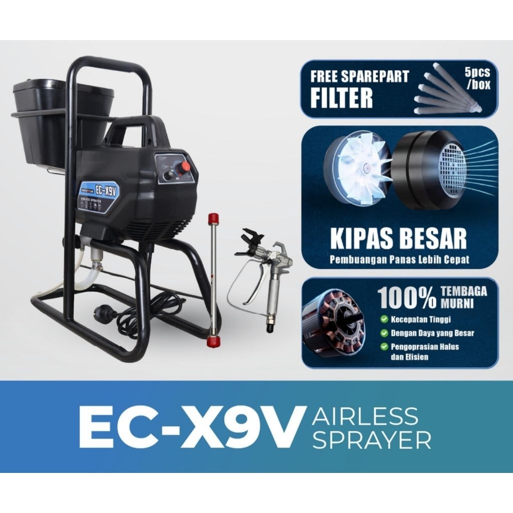 Airless Paint Sprayer x9.. airless paint sprayer X9 original Terbaik