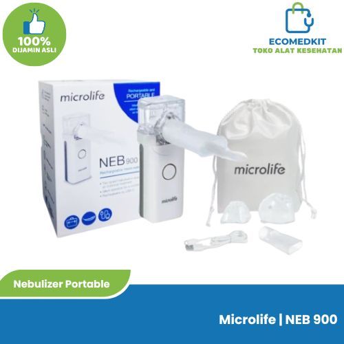 Nebulizer Mesh Microlife Alat Uap Asma Pernafasan Nebuliser Portable