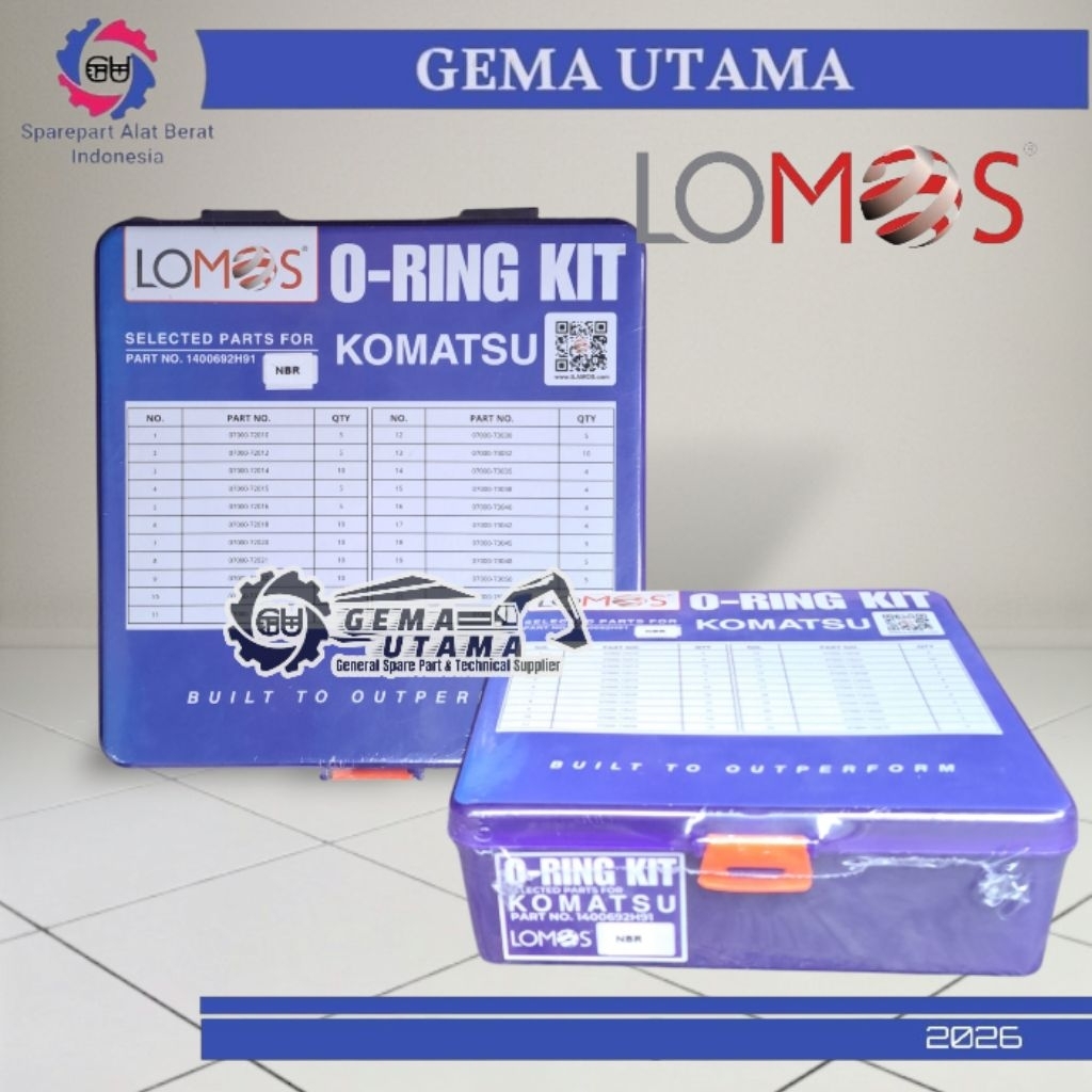 LOMOS - Oring kit Komatsu/ Oring Box Komatsu 1400692H91