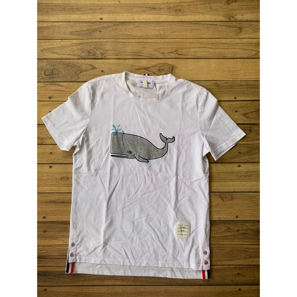 thom browne white t shirt