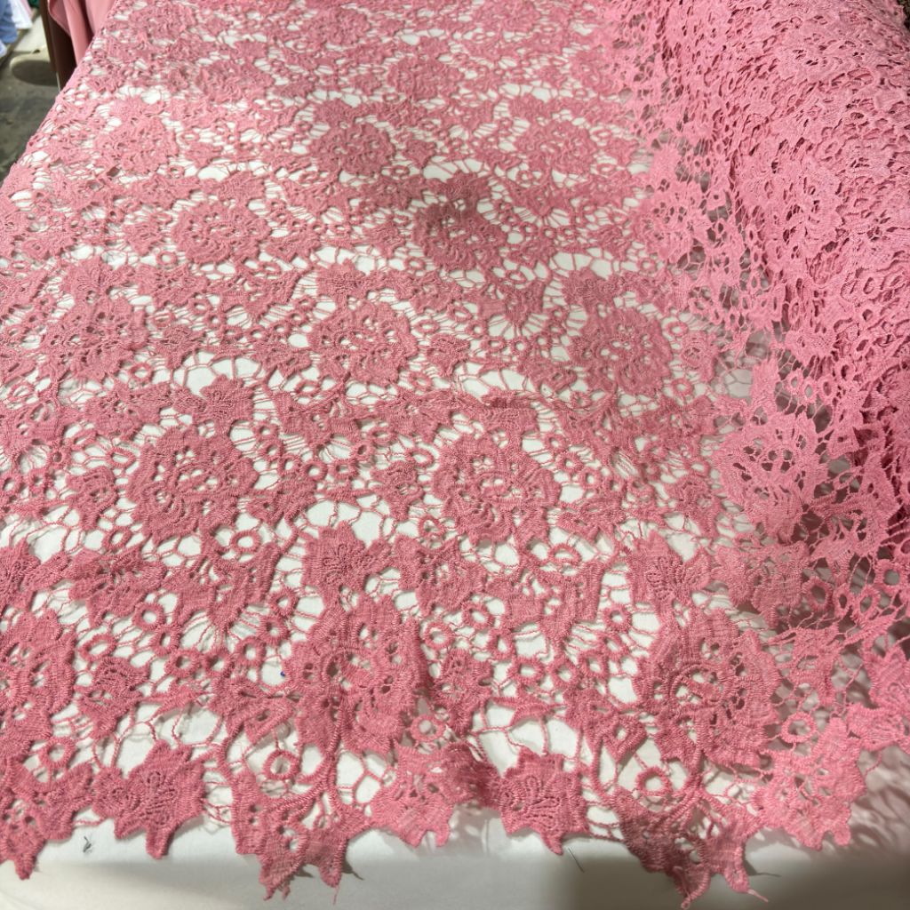 [Harga/0,5m] bahan kain prada katun - kain brokat prada lace - kain brokat prada - prada motif bunga