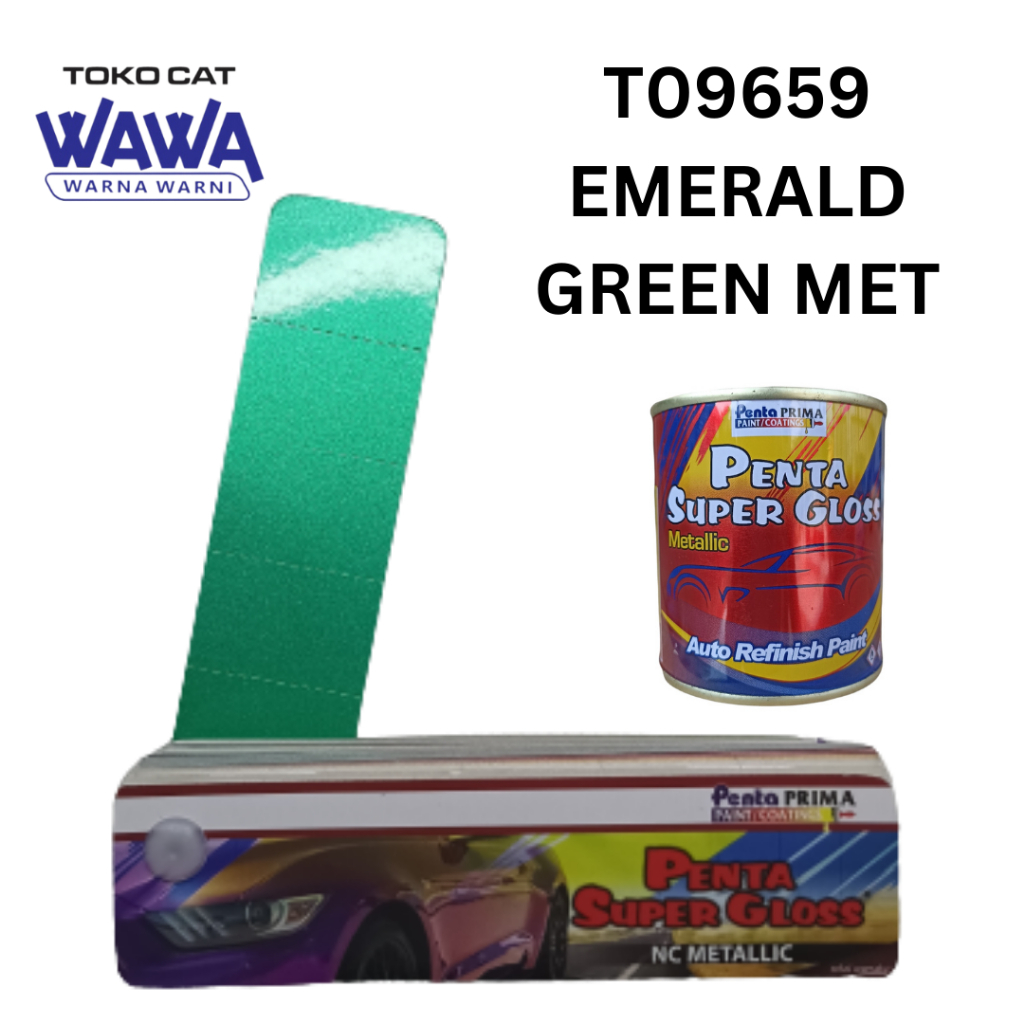 PENTA SUPER GLOSS EMERALD GREEN MET 5461-T09659 / CAT DUCO HIJAU METALIK PENTA T09659