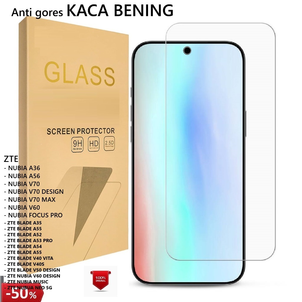 MY$-01 2026 Tempered CLEAR FULL ZTE NUBIA V70 MAX/DESIGN V60 A56 A36 / FOCUS PRO / NEO / MUSIK / V40